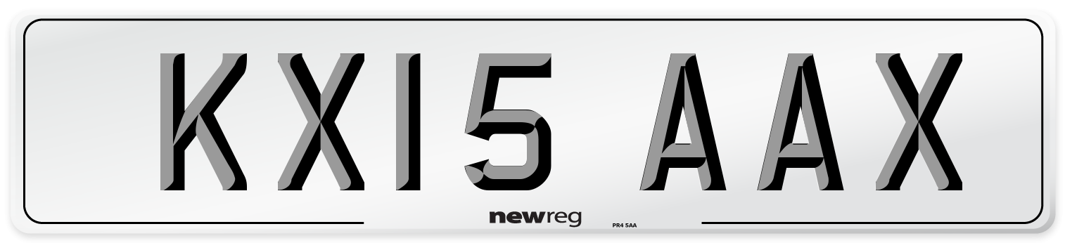 KX15 AAX Number Plate from New Reg